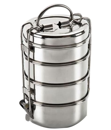 snapdeal steel tiffin box|Large Stainless Steel Lunch Box (47 oz), 3 Compartments lunch .